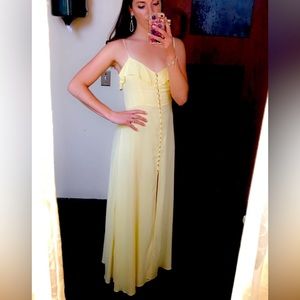 Canary yellow party dress!